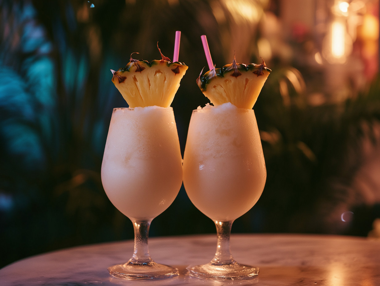 Pina-Colada-Slushy-drinkki.Created by AI. Edited by Pernod Ricard Sweden