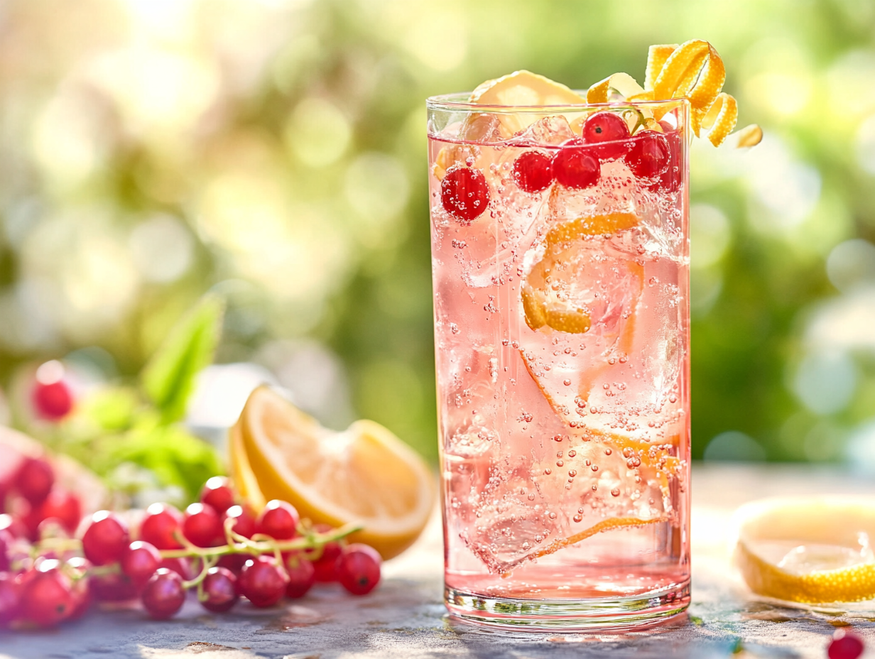 Punaherukka Spritzer Mocktail