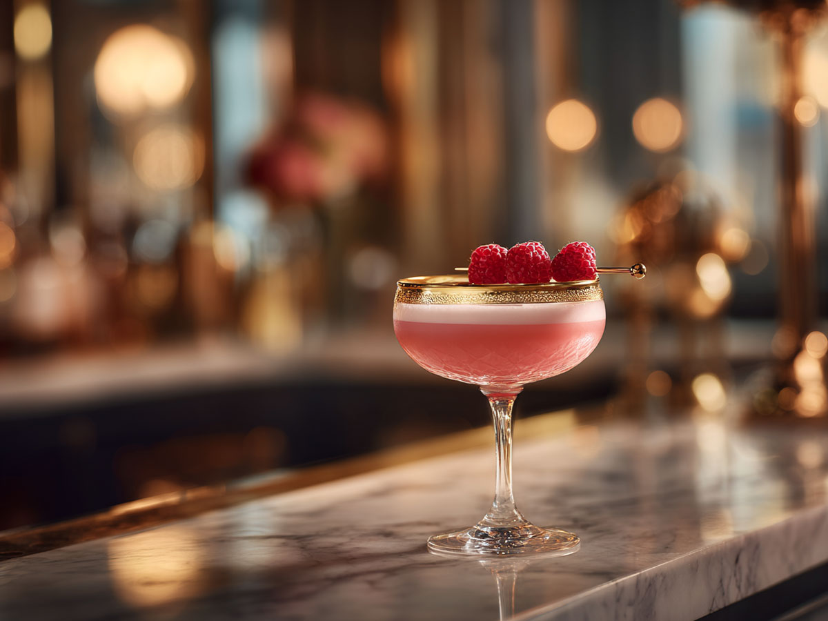 Clover club cocktail